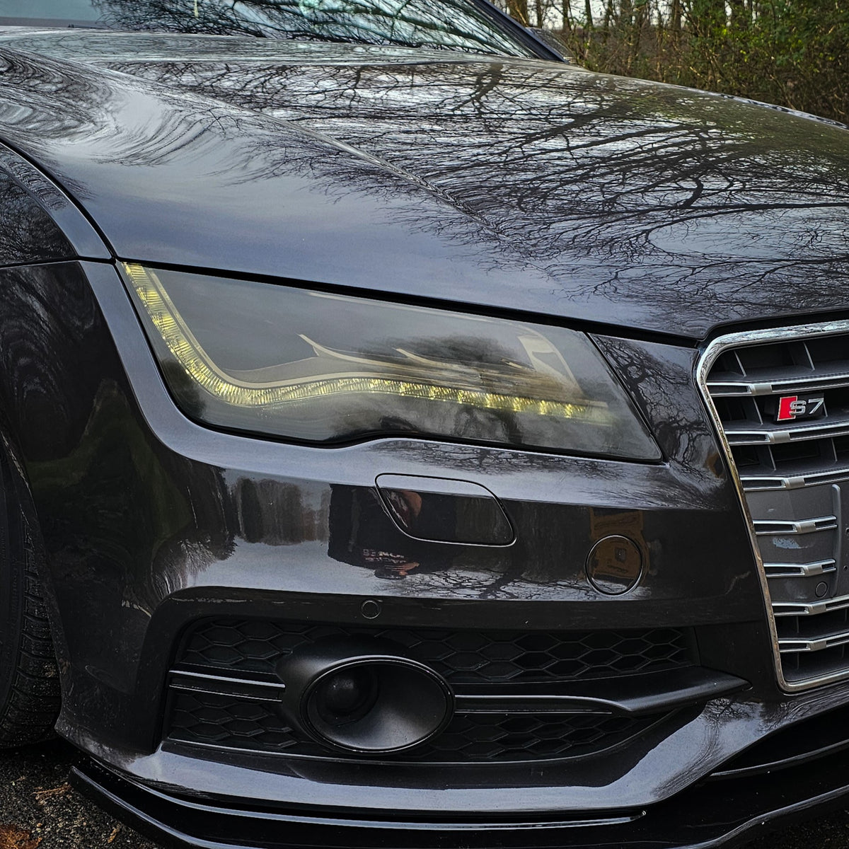 Headlight Cover Set for Audi A7 S7 RS7 C7 4G – image 2