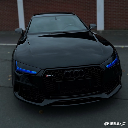 Headlight Cover Set for Audi A7 S7 RS7 C7 4G – image 3