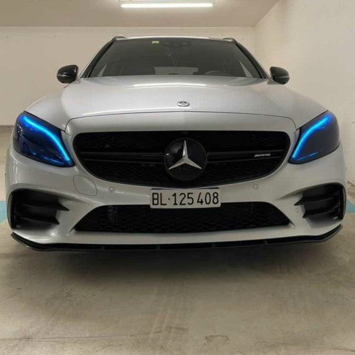 Headlight Covers for Mercedes Benz C63 C43 W205 C180 C200 C260L C280 C3 – image 4