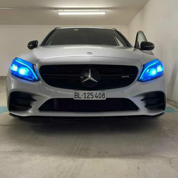 Headlight Covers for Mercedes Benz C63 C43 W205 C180 C200 C260L C280 C3 – image 5