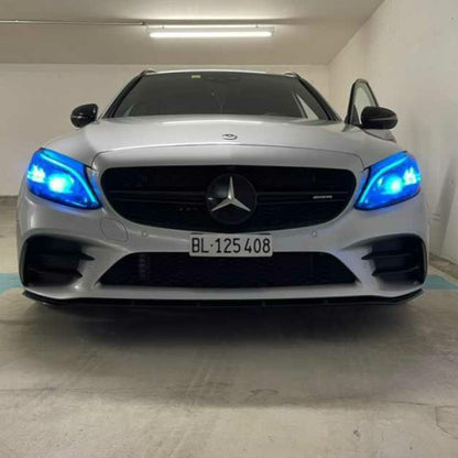 Headlight Covers for Mercedes Benz C63 C43 W205 C180 C200 C260L C280 C3 – image 5