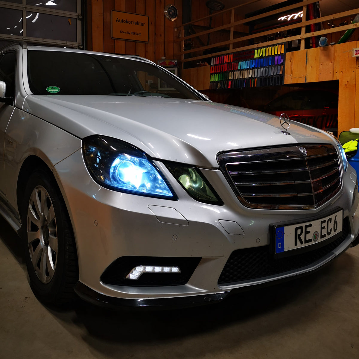Headlight Covers for Mercedes Benz W212 S212 V212 C207 A207 – image 4